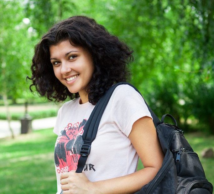 College Student in Park